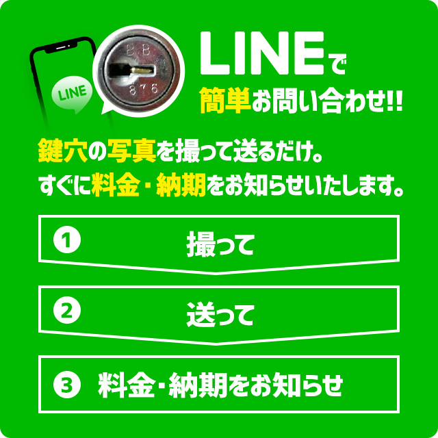 Lineで簡単お問い合わせ!!